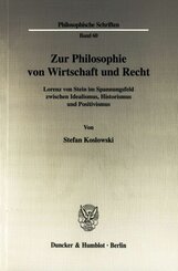 Zur Philosophie von Wirtschaft und Recht.