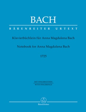 Klavierbüchlein für Anna Magdalena Bach (1725), mit Fingersätzen, Klavier