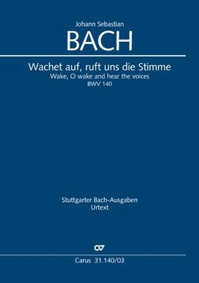 Wachet auf, ruft uns die Stimme / Kantate Nr.140 Es-Dur, Klavierauszug