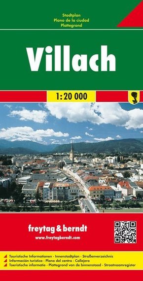 Villach, Stadtplan 1:20.000. Villaco