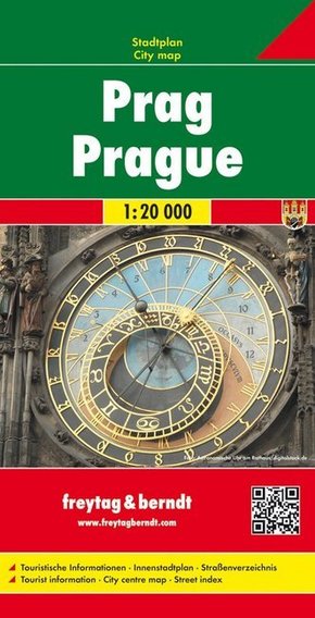 Prag, Stadtplan 1:20.000. Praha. Praag; Prague