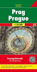 Prag, Stadtplan 1:20.000. Praha. Praag; Prague -