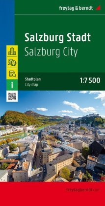 Freytag & Berndt Stadtplan Salzburg Stadt 1:7.500 - 1:15.000. Salzburg City. Salzbourg Ville. Salisburgo Città. Salzburg