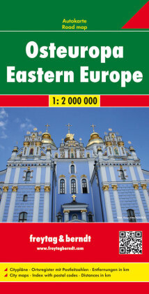 Freytag & Berndt Autokarte Osteuropa. Europa del Este. Oost Europa; Eastern Europe; Europe de l' Est; Europa orientale