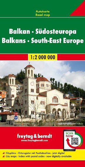 Freytag & Berndt Autokarte Balkan, Südosteuropa. Balcanes, Europa del Sudeste. Balkan, Zuidoost-Europa; Balkans, South-E
