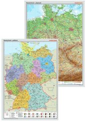 Westermann Deutschland, physisch, Posterkarte. Deutschland, politisch, 2 Tle.