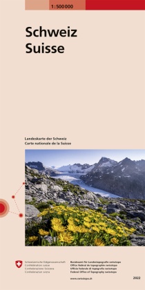 Landeskarte der Schweiz 1:500 000. Suisse. Svizzera. Svizra