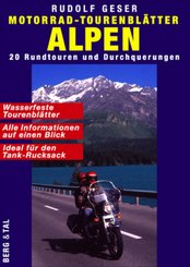 Motorrad-Tourenblätter Alpen, 20 Bl.