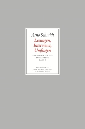 Werke, Bargfelder Ausgabe, Supplemente: Lesungen, Interviews, Umfragen, Buch u. DVD u. 12 CD-Audios