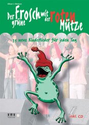 Der grüne Frosch mit der roten Mütze