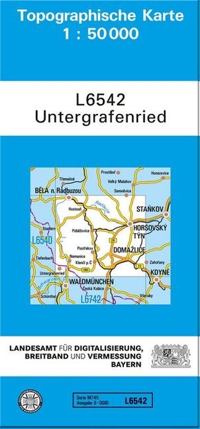 Topographische Karte Bayern Untergrafenried