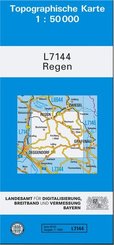 Topographische Karte Bayern Regen