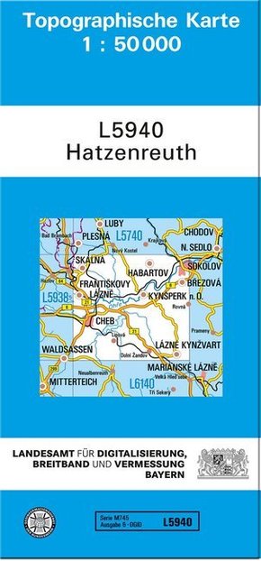 Topographische Karte Bayern Hatzenreuth