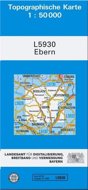 Topographische Karte Bayern Ebern