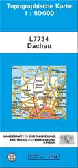 Topographische Karte Bayern Dachau