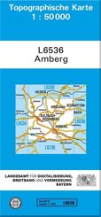 Topographische Karte Bayern Amberg