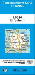 Topographische Karte Bayern Uffenheim