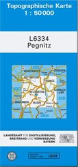 Topographische Karte Bayern Pegnitz