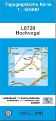 Topographische Karte Bayern Hochvogel