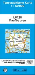 Topographische Karte Bayern Kaufbeuren