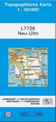 Topographische Karte Bayern Neu-Ulm