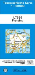 Topographische Karte Bayern Freising