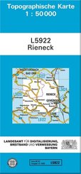 Topographische Karte Bayern Rieneck