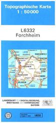 Topographische Karte Bayern Forchheim