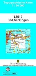 Topographische Karte Baden-Württemberg, Zivilmilitärische Ausgabe - Bad Säckingen