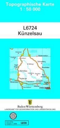 Topographische Karte Baden-Württemberg, Zivilmilitärische Ausgabe - Künzelsau