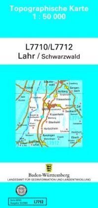 Topographische Karte Baden-Württemberg, Zivilmilitärische Ausgabe - Lahr / Schwarzwald
