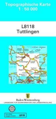 Topographische Karte Baden-Württemberg, Zivilmilitärische Ausgabe - Tuttlingen