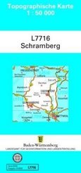 Topographische Karte Baden-Württemberg, Zivilmilitärische Ausgabe - Schramberg
