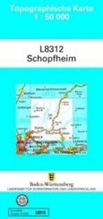 Topographische Karte Baden-Württemberg, Zivilmilitärische Ausgabe - Schopfheim