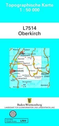 Topographische Karte Baden-Württemberg, Zivilmilitärische Ausgabe - Oberkirch