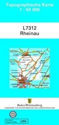 Topographische Karte Baden-W&uuml;rttemberg, Zivilmilit&auml;rische Ausgabe - Rheinau