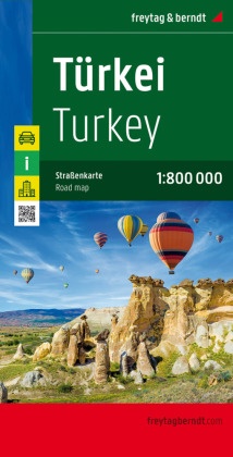 Türkei, Straßenkarte 1:800.000, freytag & berndt. Turkey. Türkiye. Turquie. Turchia