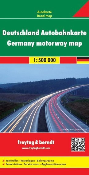 Freytag & Berndt Autokarte Deutschland, Autobahnkarte; Alemania, mapa de autopistas. Duitsland wegenkaart; Germany, moto