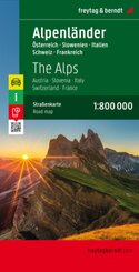 Alpenländer, Autokarte 1:800.000
