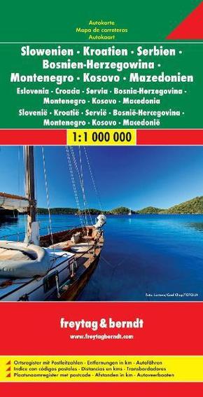 Slowenien - Kroatien - Serbien - Bosnien Herzegowina - Montenegro - Mazedonien. Eslovenia, Croacia, Servia, Bosnia-Herze