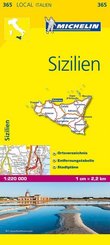 Michelin Karte Sizilien. Sicilia