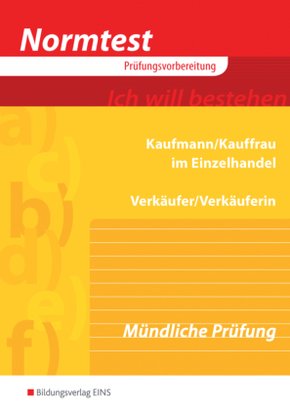 Normtest Kaufmann/Kauffrau im Einzelhandel und Verkäufer/-in