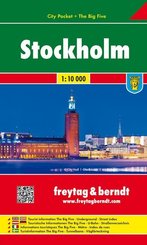 Freytag & Berndt Stadtplan Stockholm; Stoccolma; Estocolmo; Stokholm; Sztokholm