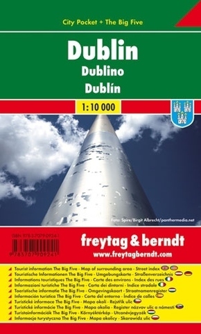Freytag & Berndt Stadtplan Dublin. Dublino