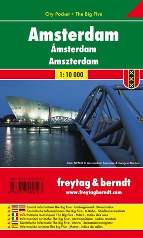 Freytag & Berndt Stadtplan Amsterdam. Amszterdam -