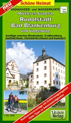 Doktor Barthel Karte Mittleres Saaletal, Rudolstadt, Bad Blankenburg und Umgebung