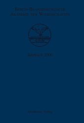 Berlin-Brandenburgische Akademie der Wissenschaften Jahrbuch 2006