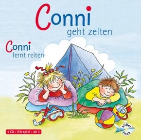 Conni geht zelten / Conni lernt reiten (Meine Freundin Conni - ab 3), 1 Audio-CD