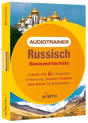 Audiotrainer Basiswortschatz Russisch, m. 2 Audio-CD, m. 1 Buch, 1 Audio-CD