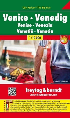 Freytag & Berndt Stadtplan Venedig. Venice. Venise. Venezia. Venetie. Venecie